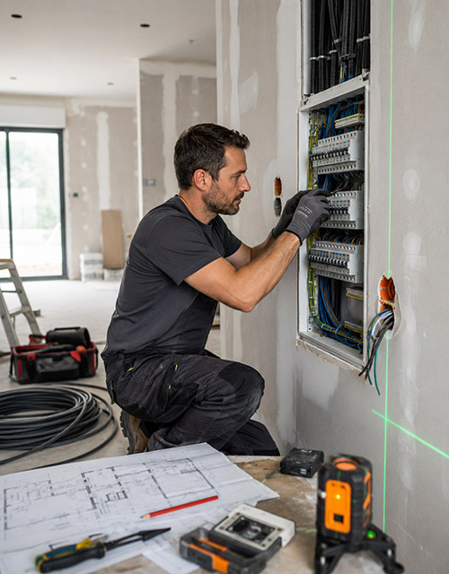 Travaux électricité du bâtiment en neuf et rénovation Bray-sur-Seine en Seine-et-Marne